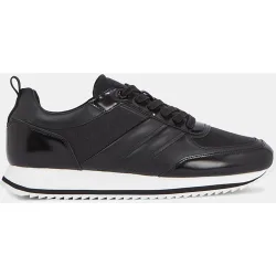 Zapatillas de hombre tipo running bajas en piel