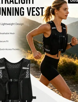 Pieza Mochila tipo chaleco para deportes al aire libre, adecuada para correr, senderismo, ciclismo, mochila ligera de almacenamiento deportivo con por - Shein - FashionsVida