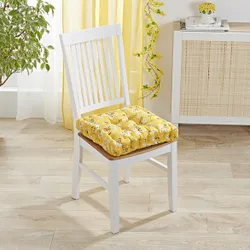 Hochsitzkissen "Blüten" gelb