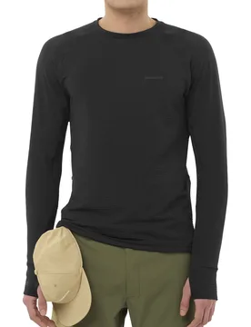 Sntial lightwarm cn camisetas trail running manga larga hombre Negro (M) - Salomon - FashionsVida