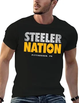 Steeler Nation T-Shirt t shirts with prints anime tshirt funny t shirts man T-shirt - Aliexpress - FashionsVida