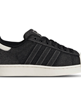Superstar Herren Sneaker - Schwarz - Größe 41 1/3 - Leder Black 41 1/3