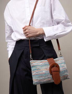 Lurdesi Kleine Umhängetasche mit Jacquard-Muster