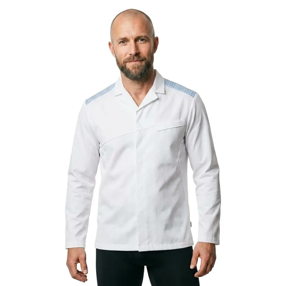 Veste Food & Care 20254 White / Azure Blue 2XL - MASCOT - FashionsVida