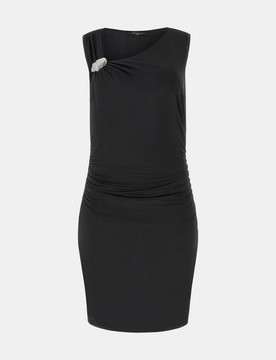 Abito asimmetrico donna nero
