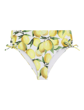 Para mujer. 50561305 Braguita de bikini estampada con colgante con logo apilado (M), Beachwear, Poliamida