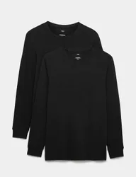 Pack Heatgen™ Light Thermal Long Sleeve Tops Black male