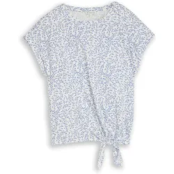 Camiseta de mujer con manga corta, cuello redondo y estampado