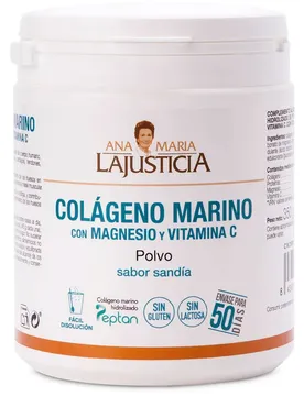 Ana Maria Lajusticia Collagène Marin Marine Collagen Magnesium + Vitamin C Watermelon Powder