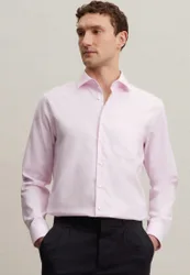 Regular Business Hemd Uni Rosa/Pink 42