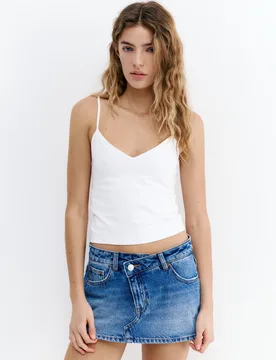 Pull&Bear Fine-Strap Top (Size: ) - Pull&bear - FashionsVida