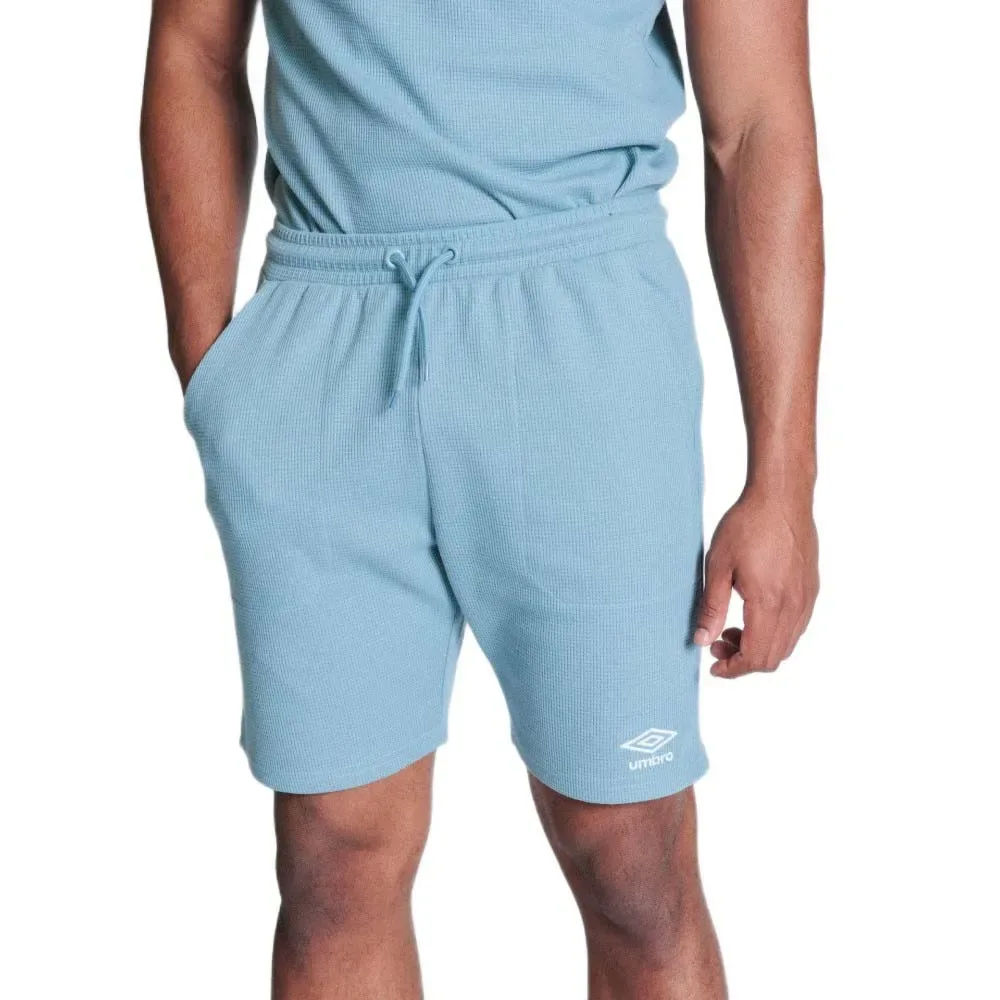 Pantaloni Corti Waffle Baritone Blue L - Umbro - FashionsVida