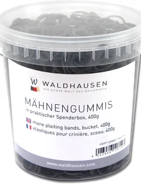 Mähnengummis im Eimer, schwarz 400g - Waldhausen - FashionsVida