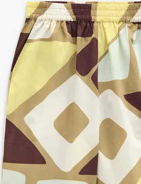 Pantalones rectos de mujer 100% algodón con estampado geométrico - Parfois - FashionsVida