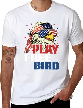 Play Free Bird Bald Eagle T-Shirt anime t shirts for man man t shirts for men casual T-Shirt - Aliexpress - FashionsVida