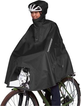 Bike poncho chaqueta impermeable ciclismo hombre Negro (S)