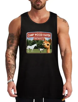 Camp Wood Haven Animals Tank Top Quick Dry Running Tank Top Sleeveless Sports Shirt - Aliexpress - FashionsVida