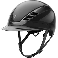 Pikeur Reithelm AirLuxe CHROME, shiny black M (55-58cm)