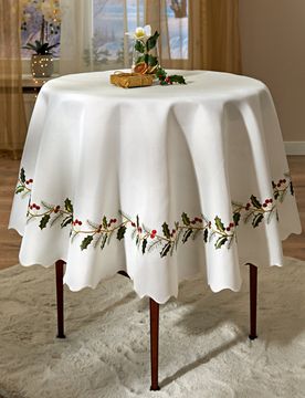 Tischdecke "Ilex" Ø 140 cm Eldo