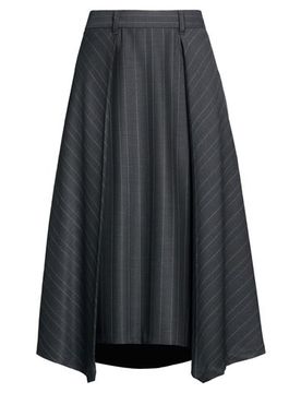 Midi-Rock Damen Braungrau 34,36 Damen