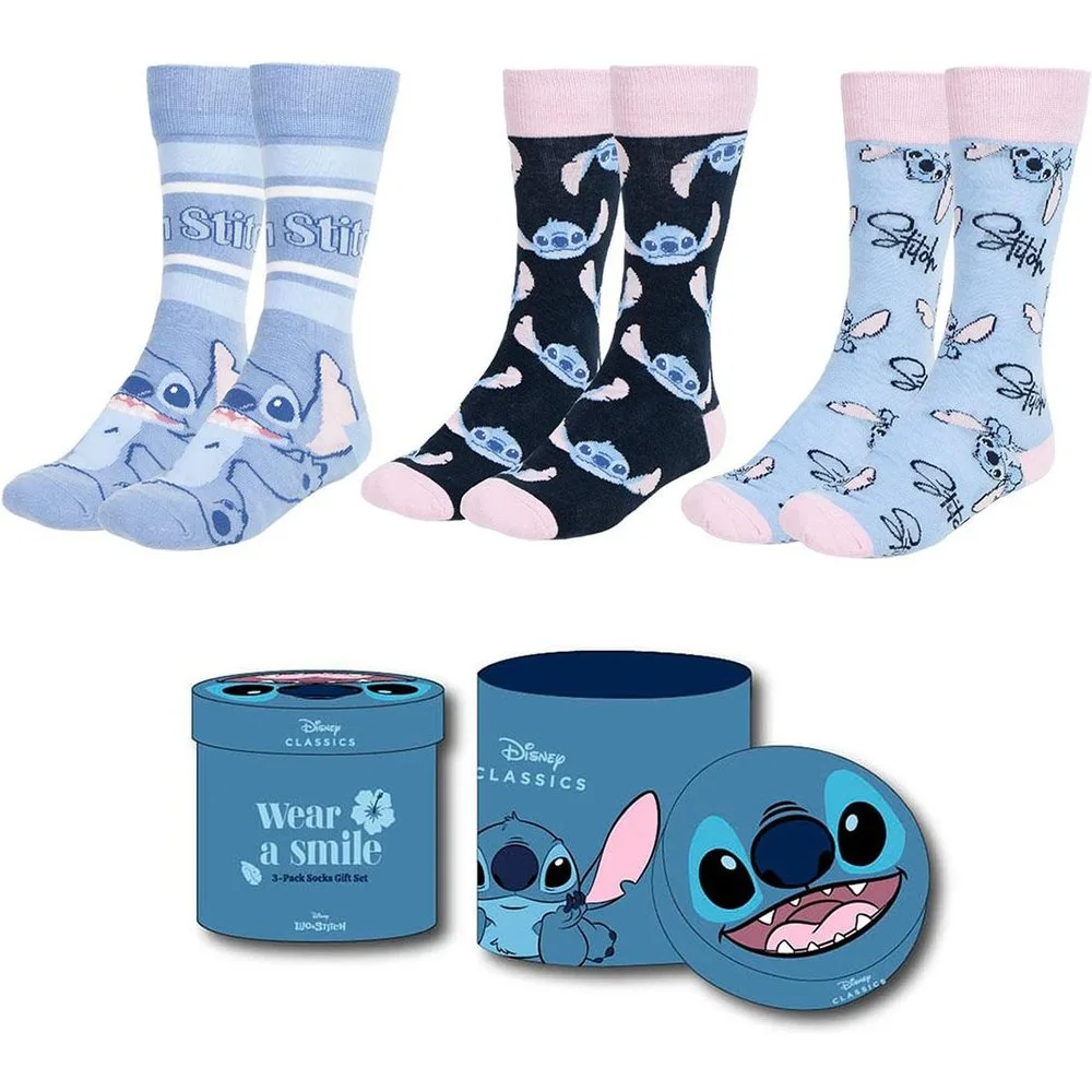 Set 3 Calcetines Lilo & Stitch Aop Disney - Cerdá - FashionsVida