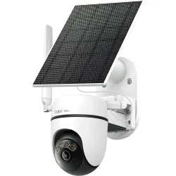 Cámara de vigilancia para exterior con Panel Solar y Batería C615G Kit, 2K, 360º, Detección IA, Visión Nocturna a Color, Alarma de Luz y S