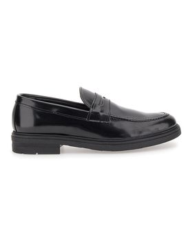 Mocassino Classico in Vernice Nera Made in Italy 204 45