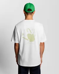 Mens Back Print Graphic T-Shirt - White - Size 2xl