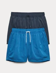 Pack Quick Dry Swim Shorts Blue Mix male