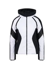 Damen Skijacke mit Kunstleder weiss 44 W