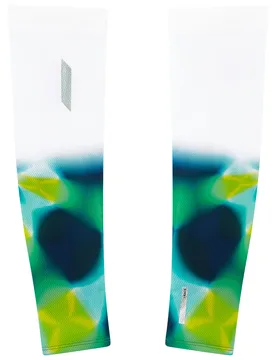 Manchettes de trail/running - Race Sleeves White/Green - Taille L - Blanc - SOAR - FashionsVida