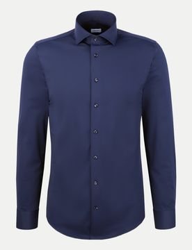 Slim-Fit Hemd Twill Blau 41
