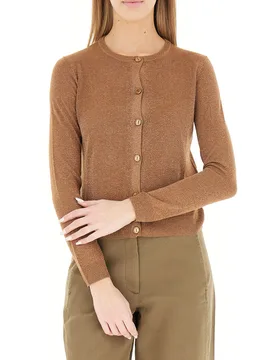 Cardigan con lurex BRONZO M - I Blues - FashionsVida