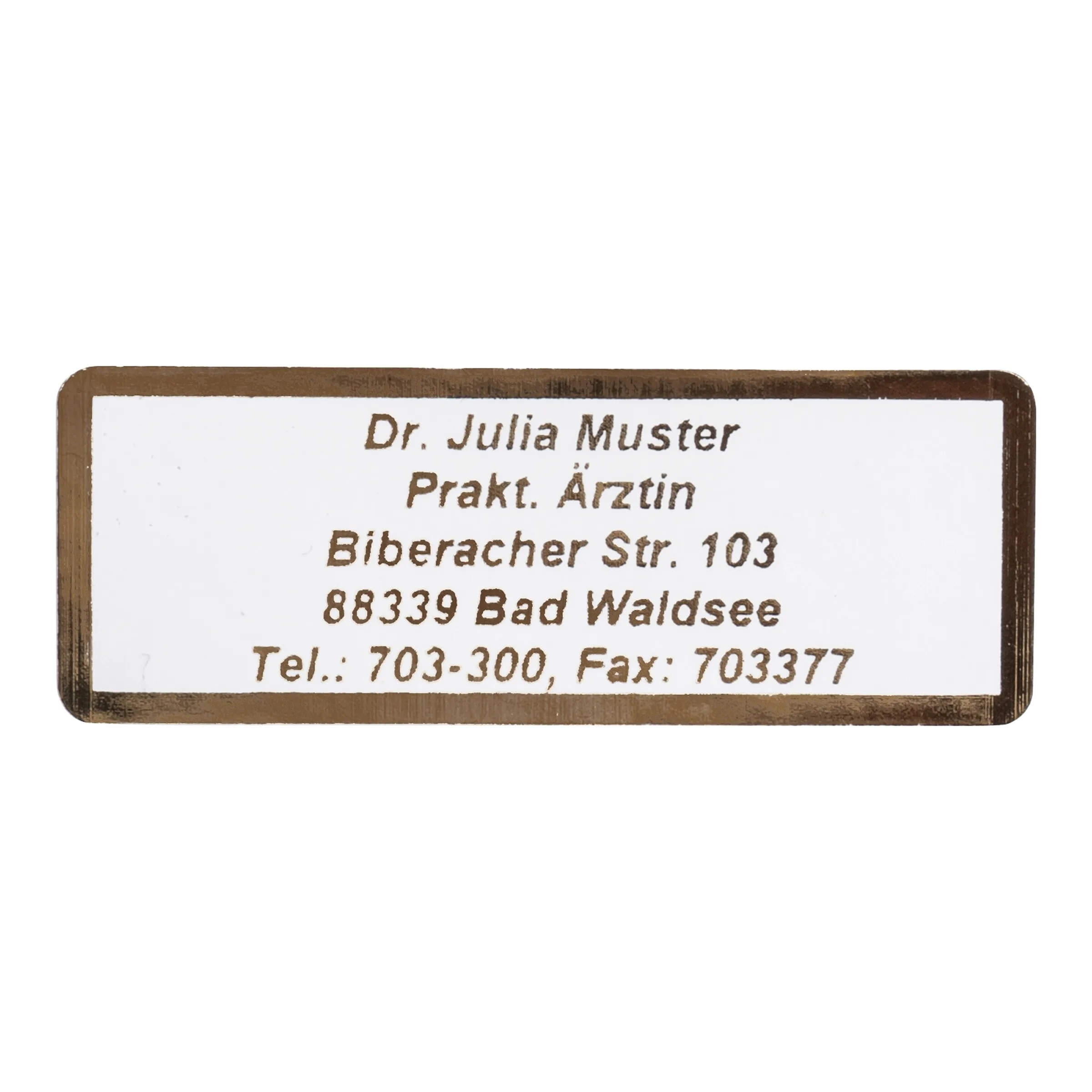 Namensaufkleber "Schrifttyp B" gold - walzvital - FashionsVida