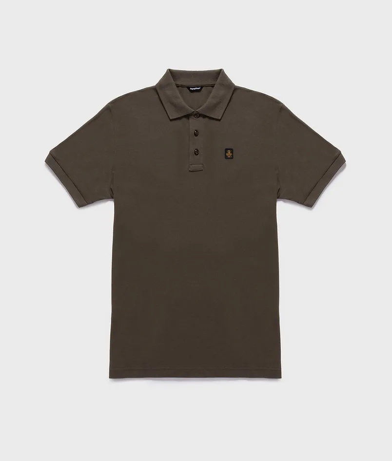 Polo basic uomo major brown - RefrigiWear - FashionsVida