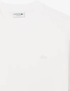 Camiseta de hombre de piqué de algodón pima en azul de manga corta - Lacoste - FashionsVida