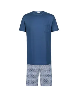 Pyjama hague blue blau XL herren - Mey - FashionsVida