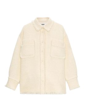 M.S.G.M. Msgm Giacca Camicia Avorio