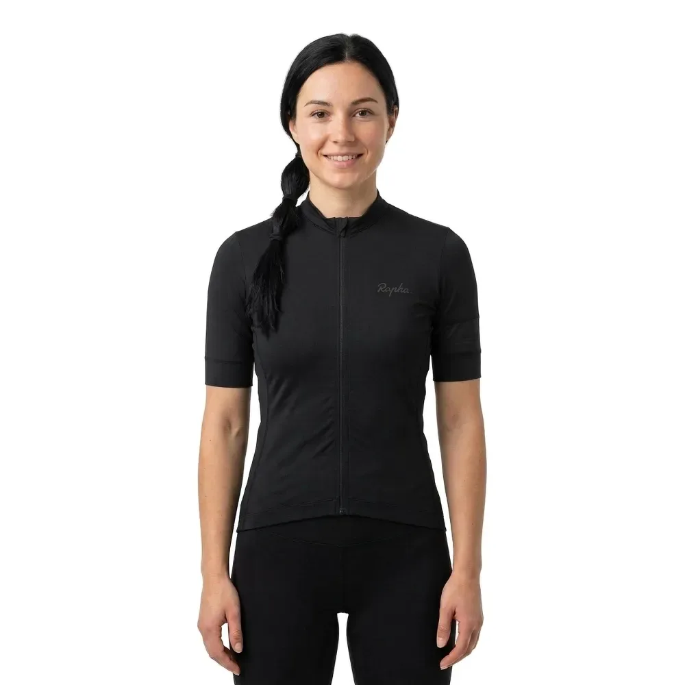 Maglia A Maniche Corte Road Black / Grey - Rapha - FashionsVida