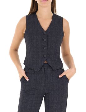 Gilet misto viscosa BLU NOTTE M