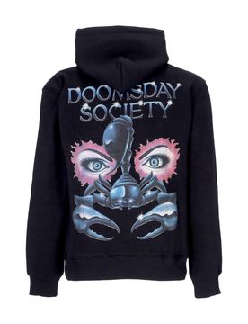 Felpa Cappuccio Uomo Mind Control Hoodie Black