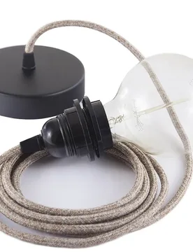 Cables Lampe Suspendue Pendel Pour Abat-jour Rs82 2 M Glittering Brown / Black One Size - Creative - FashionsVida