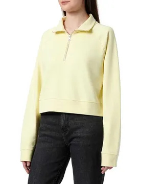 Hugo Sweat à Demi-zip Dileria 01 Blue Light / Pastel Yellow S
