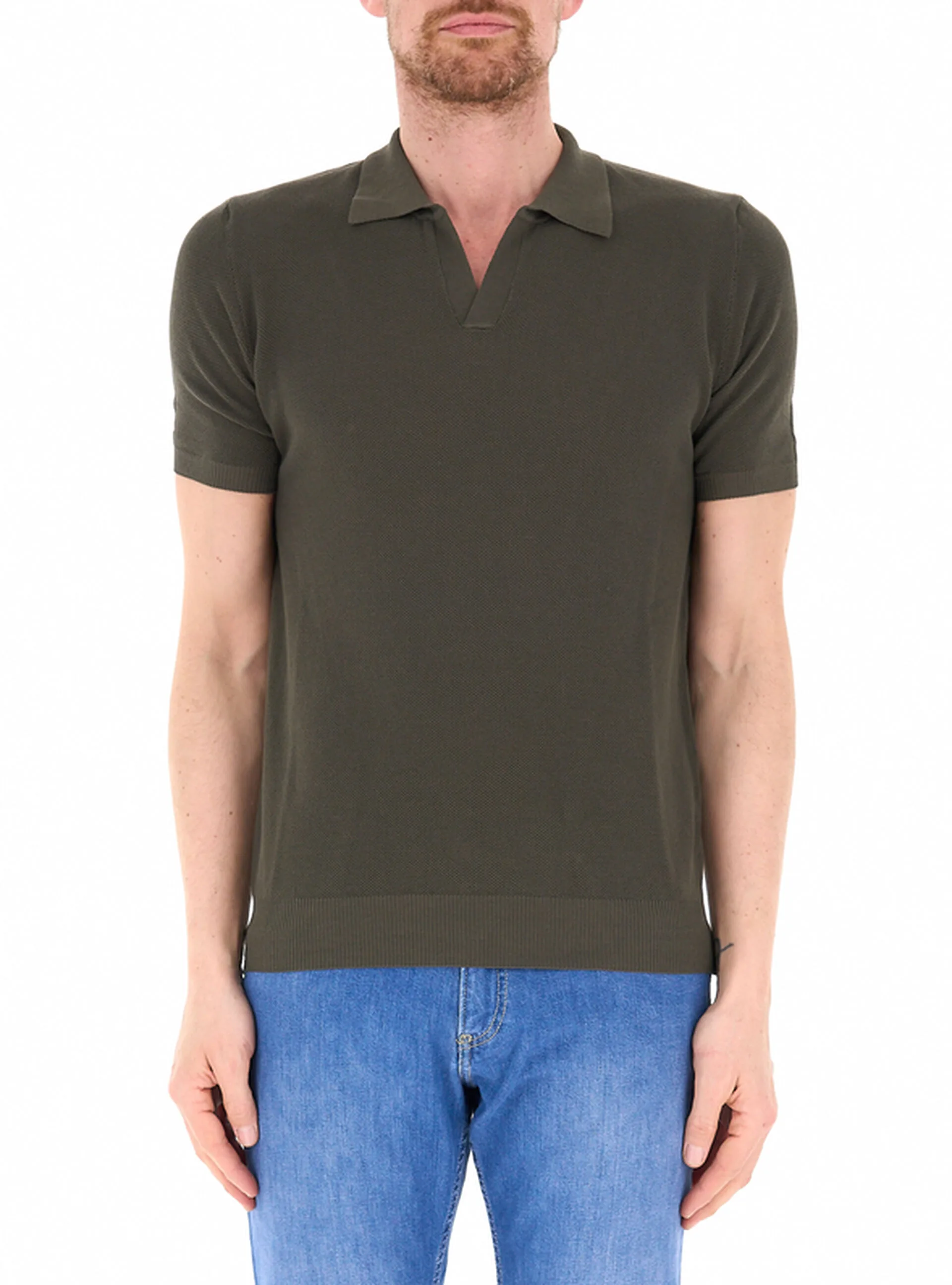 Polo lavorata VERDE MILITARE 56 - PREMODE - FashionsVida