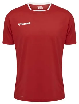 T-shirt à Manches Courtes Authentic Poly True Red S - Hummel - FashionsVida