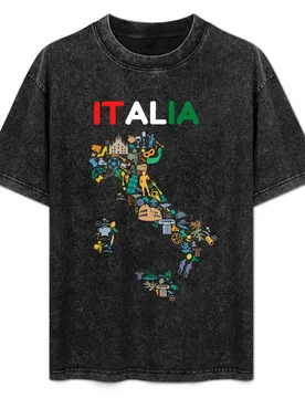 Italia T-Shirt Thanksgiving Casual Tee - Aliexpress - FashionsVida