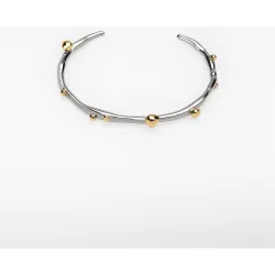 Pulsera rígida irregular línea orgánica