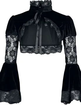 Gothic Bolero - S bis XL - für Damen - Größe M - schwarz - Frauen - female - Gothicana by EMP - FashionsVida