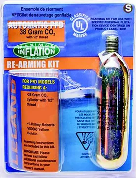 Rearm Threaded Cartridge Kit For Automatic Lifejacket 38g Bronze 1/2´´ unisex - Maximum Inflation - FashionsVida