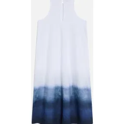 Vestido largo sin mangas con estampado degradado
